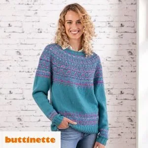 Strickanleitung ? Jacquardpullover aus Woll Butt Söckli