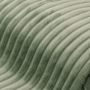 Fellimitat mit Rippen, grün, 2,5 cm breite Rippe