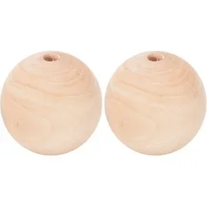 Holzkugeln, 60 mm Ø, 2 Stück
