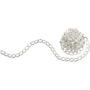 Gliederkette, silber, 4 x 7 mm, 1 m
