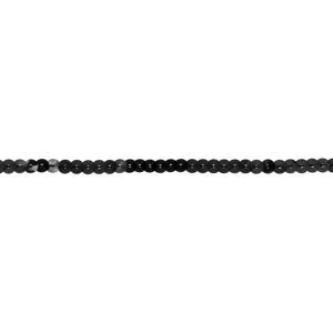 Paillettenband, schwarz, Breite: 6 mm, Länge: 3 m