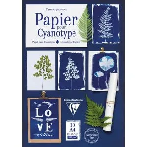 Aquarellpapier für Cyanotypie, 21 x 29,7 cm, 10 Blatt, 300 g/m²