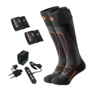 Hotronic Heizsocken-Set XLP 1P SURROUND COMFORT - schwarz/orange Grösse Socken: XS