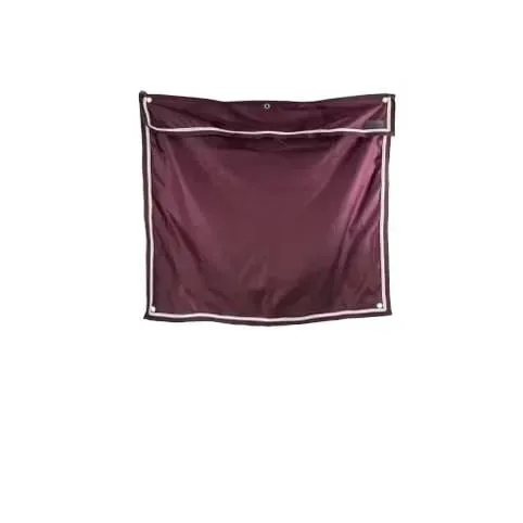 Kentucky Boxenwandvorhang wasserdicht classic kurz - Bordeaux -  Grösse: 135x125 cm, Farbe: Bordeaux