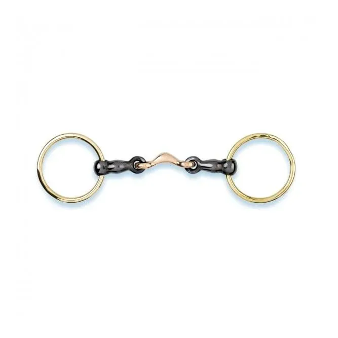 Stübben Islandtrense mit sweet Kupfer - Schwarz/Gold -  Gebisslängegrösse: 11.5 cm