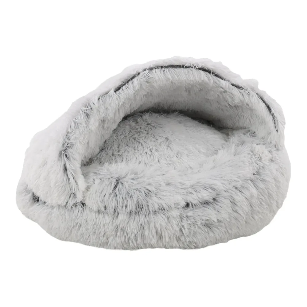 FLAMINGO Katzen Schlafplatz Alba Rund - Weiss/Grau -