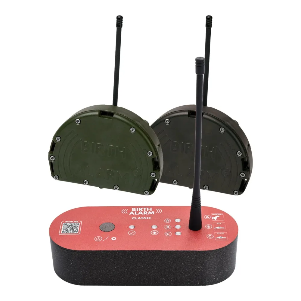 Set - Birth Alarm Classic inkl. Extra Sender - Schwarz -
