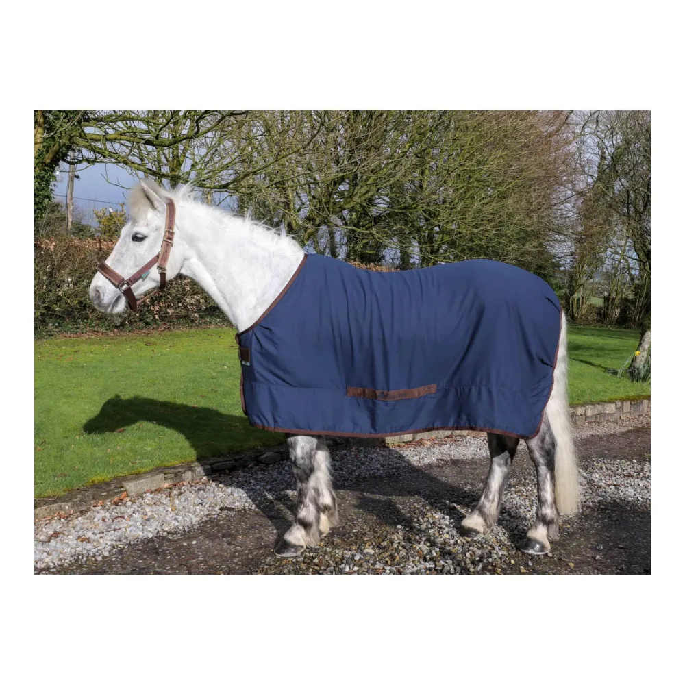 Bucas Cool Decke Linen - Navy/Coffee -  Grösse Pferdedecken: 145 cm, Farbe: Navy/Coffee