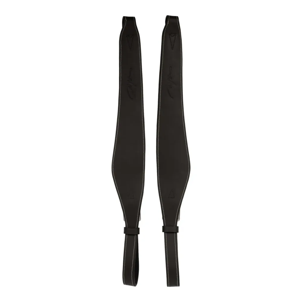 Dy'on Leder Steigbügelriemen Mono - Schwarz -  Farbe: Schwarz, Grösse: M