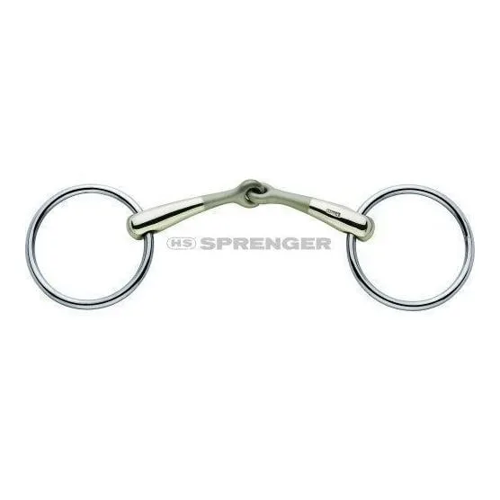Sprenger Wassertrense TURNADO Sensogan einfach gebrochen - 16mm - Silber/Gold -  Gebisslängegrösse: 14.5 cm