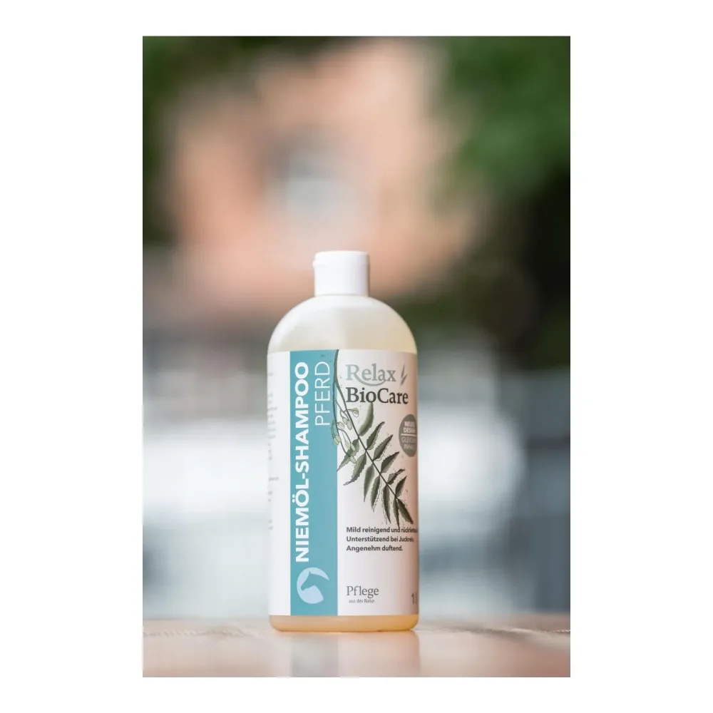 Relax Biocare Niemöl Pferdeshampoo - Weiss/Gelb -  Inhalt: 500 ml
