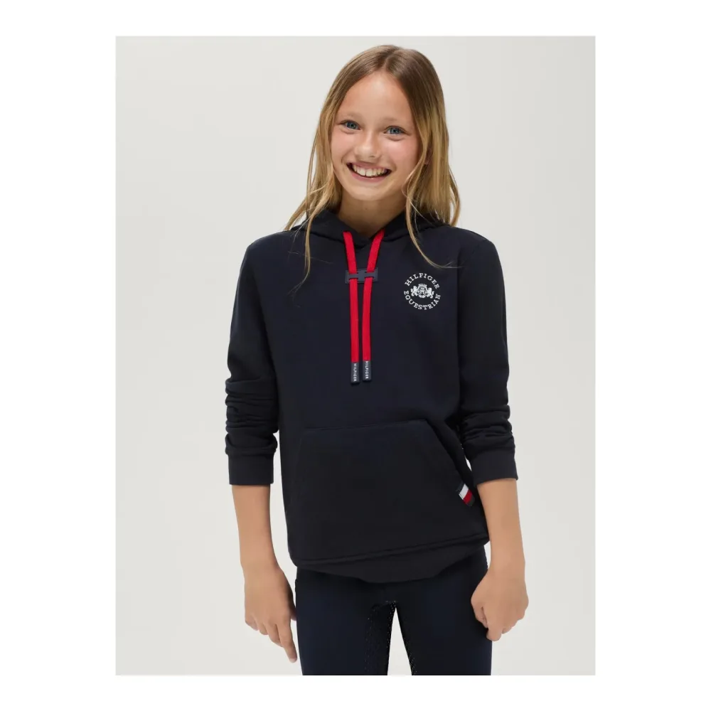 Tommy Hilfiger Equestrian Hoodie Laguna Logo Junge Reiter/innen - Desert Sky -  Grösse Kinder: 140