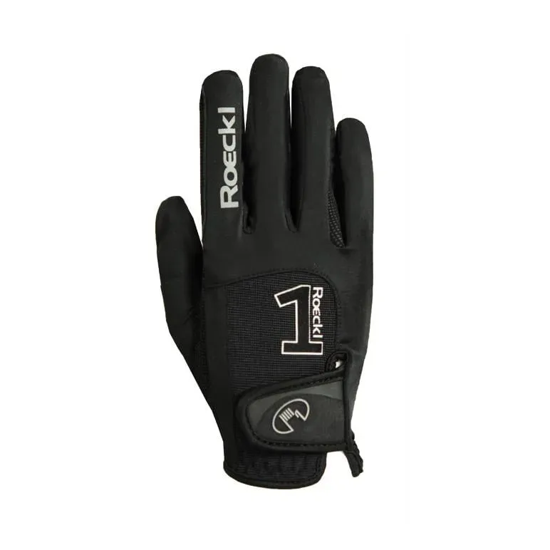 Roeckl Reithandschuhe Mansfield Unisex - schwarz Grösse Handschuhe: 10.5, Farbe: Schwarz
