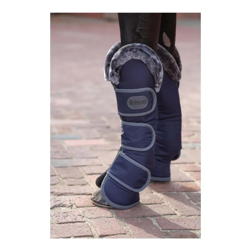 Bucas Transportgamaschen Show-Line - Navy/Grey -  Grösse Gamaschen: Full
