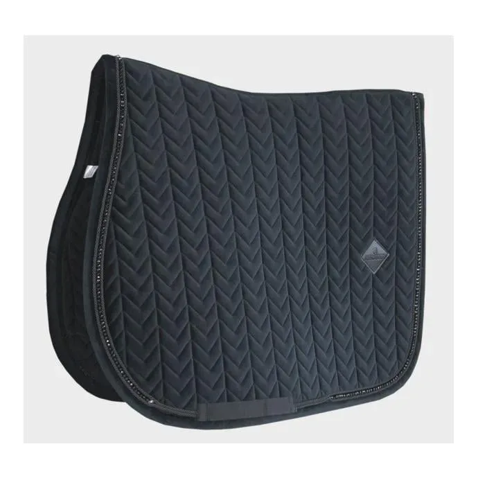 Kentucky Schabracke Samt Pearls - schwarz Grösse Schabracken: DR, Farbe: Schwarz