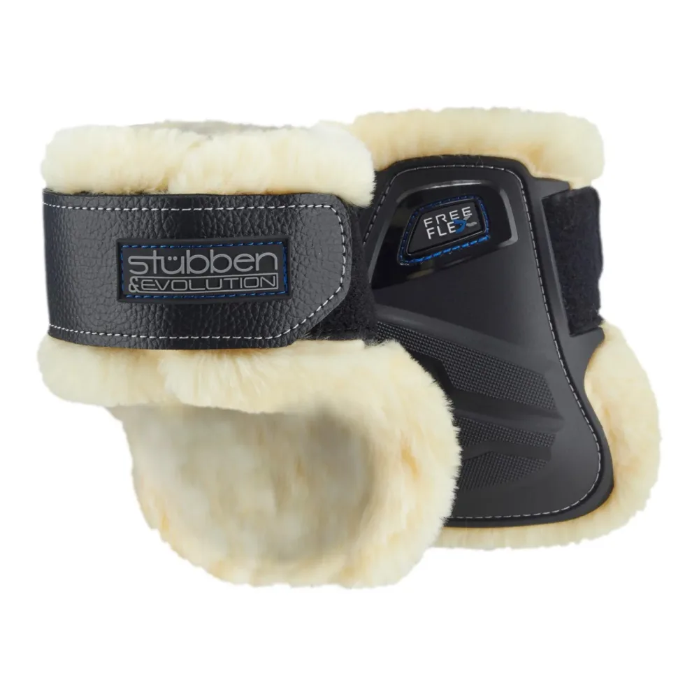 Stübben Streichkappen Hybrid Fleece - schwarz Grösse: M