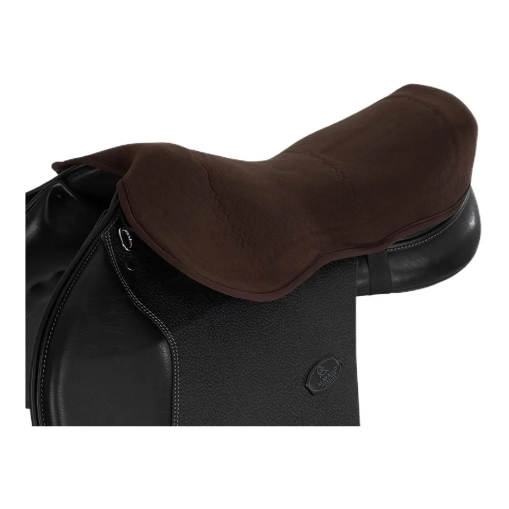 Acavallo Springsitzschoner Classic Gel mit Dri-lex-Bezug - Braun -  Grösse Schabracken: M, Farbe: Braun