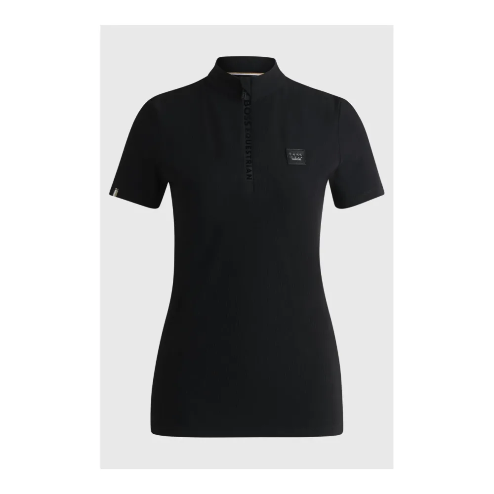 BOSS Equestrian Trainingsshirt Maira Damen - Stripes Black -  Farbe: Stripes Black, Grösse Bekleidung Damen: XXS