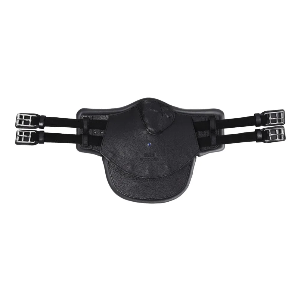 Stübben Equi-Soft Stollenschutzgurt inkl. Lederpolster - schwarz Farbe: Schwarz, Sattelgurtlänge: 135 cm