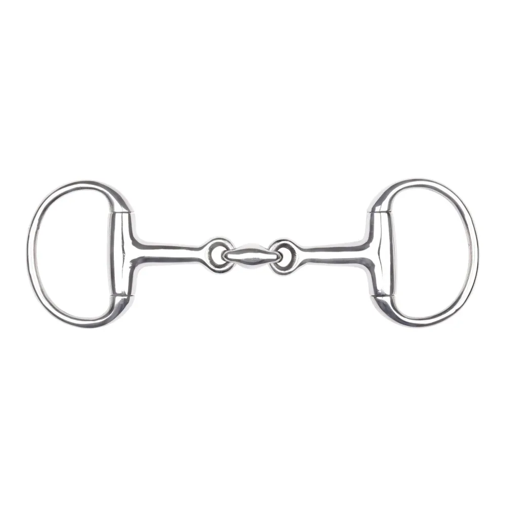 Waldhausen Pony Olivenkopfgebiss doppelt gebrochen - Silber -  Länge: 11,5 cm