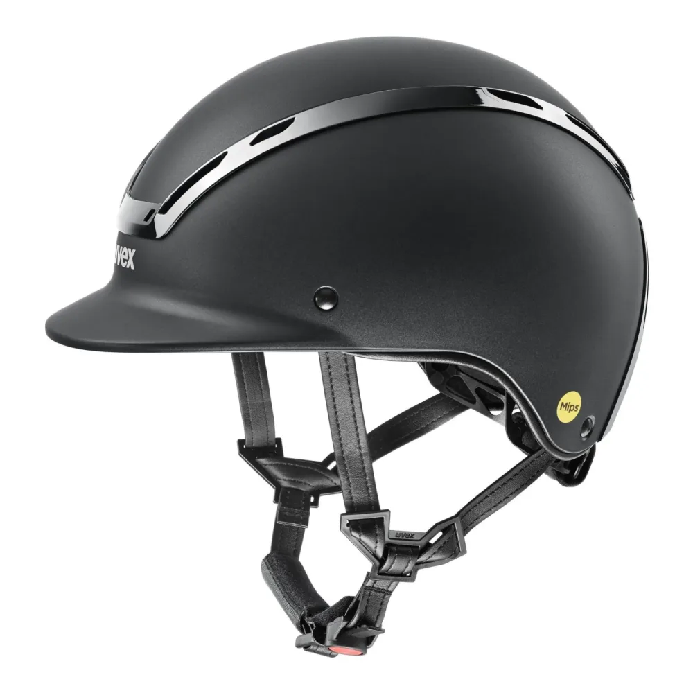 Uvex Reithelm Exxeed Mips - Black Mat -  Reithelmgrössen: 56-58