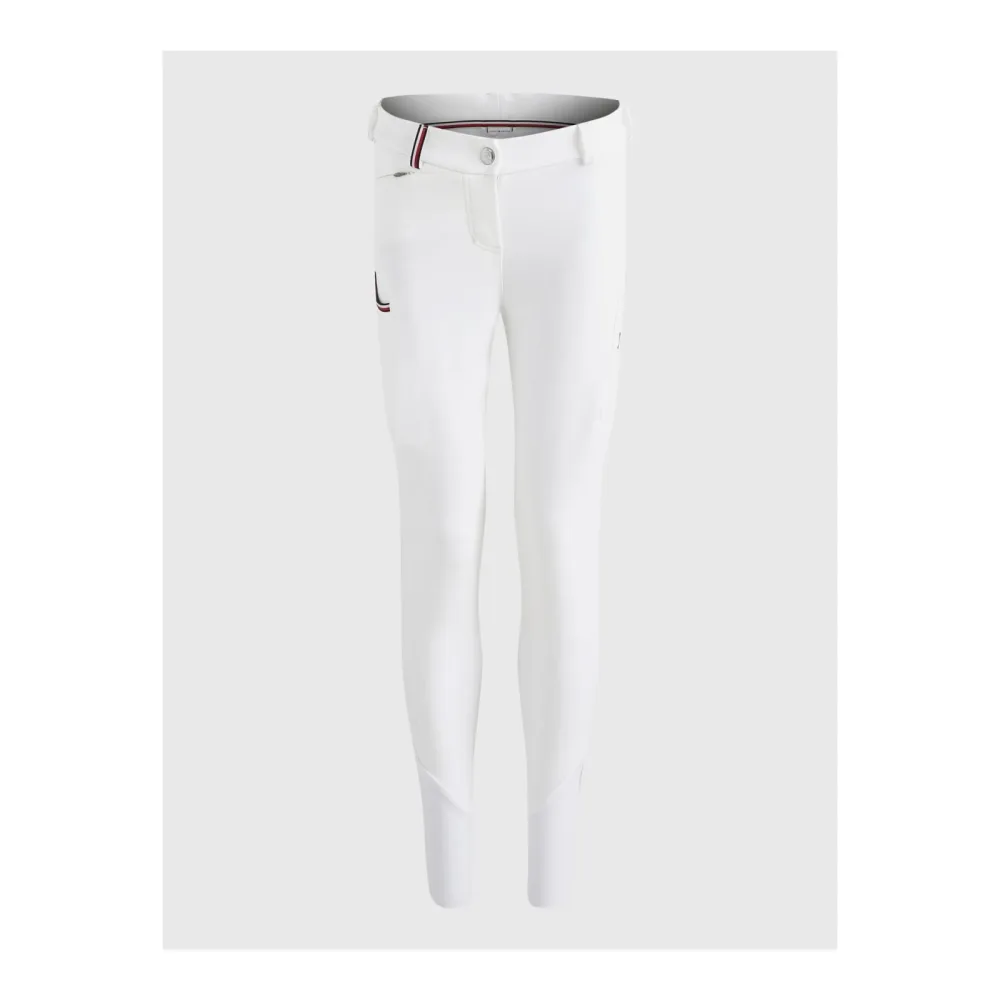 Tommy Hilfiger Equestrian Reithose Performance Kniegrip Damen - Th Optic White -  Grösse Bekleidung Damen: L
