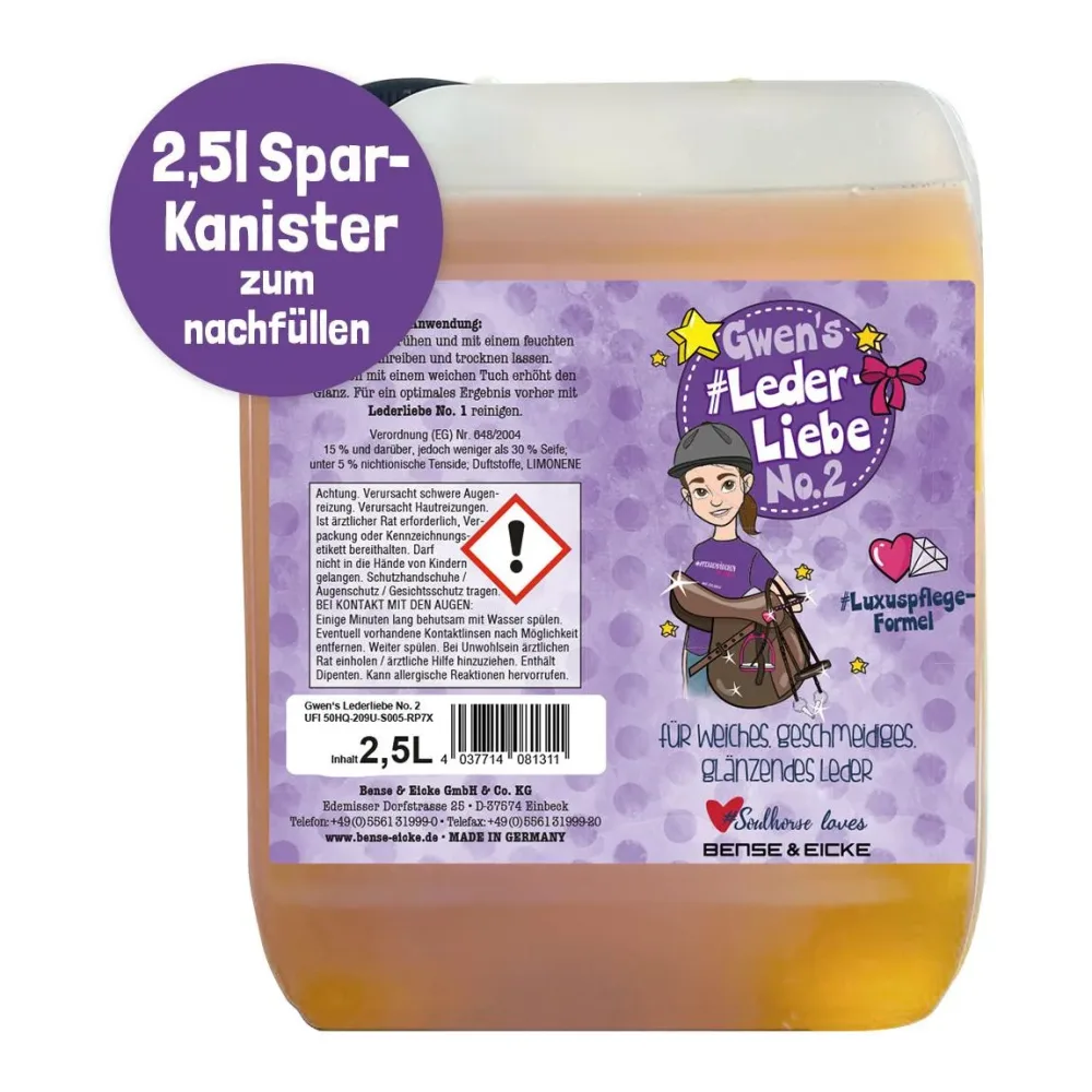 Soulhorse Gwen's #Leder-Liebe No.2 - Weiss -  Inhalt: 2,5 l