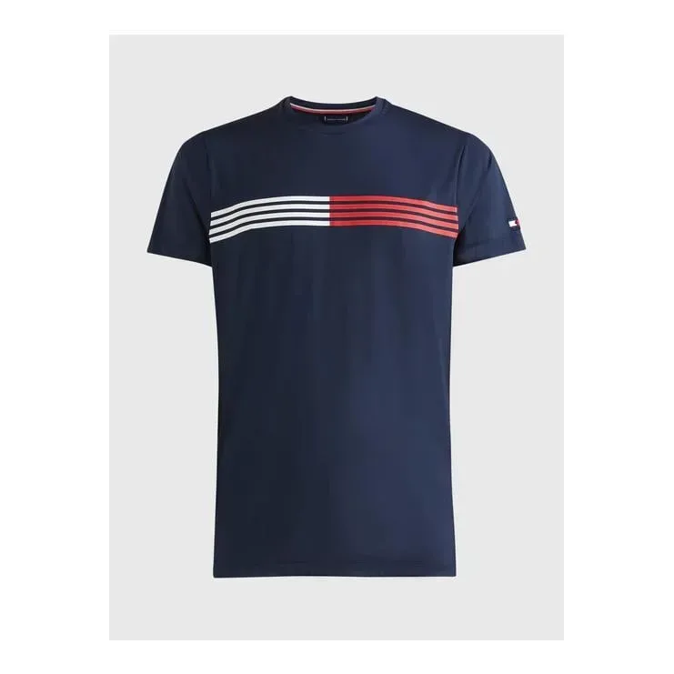 Tommy Hilfiger Equestrian T-Shirt Eco Performance Herren - Sunset Peach -  Grösse Bekleidung Herren: L