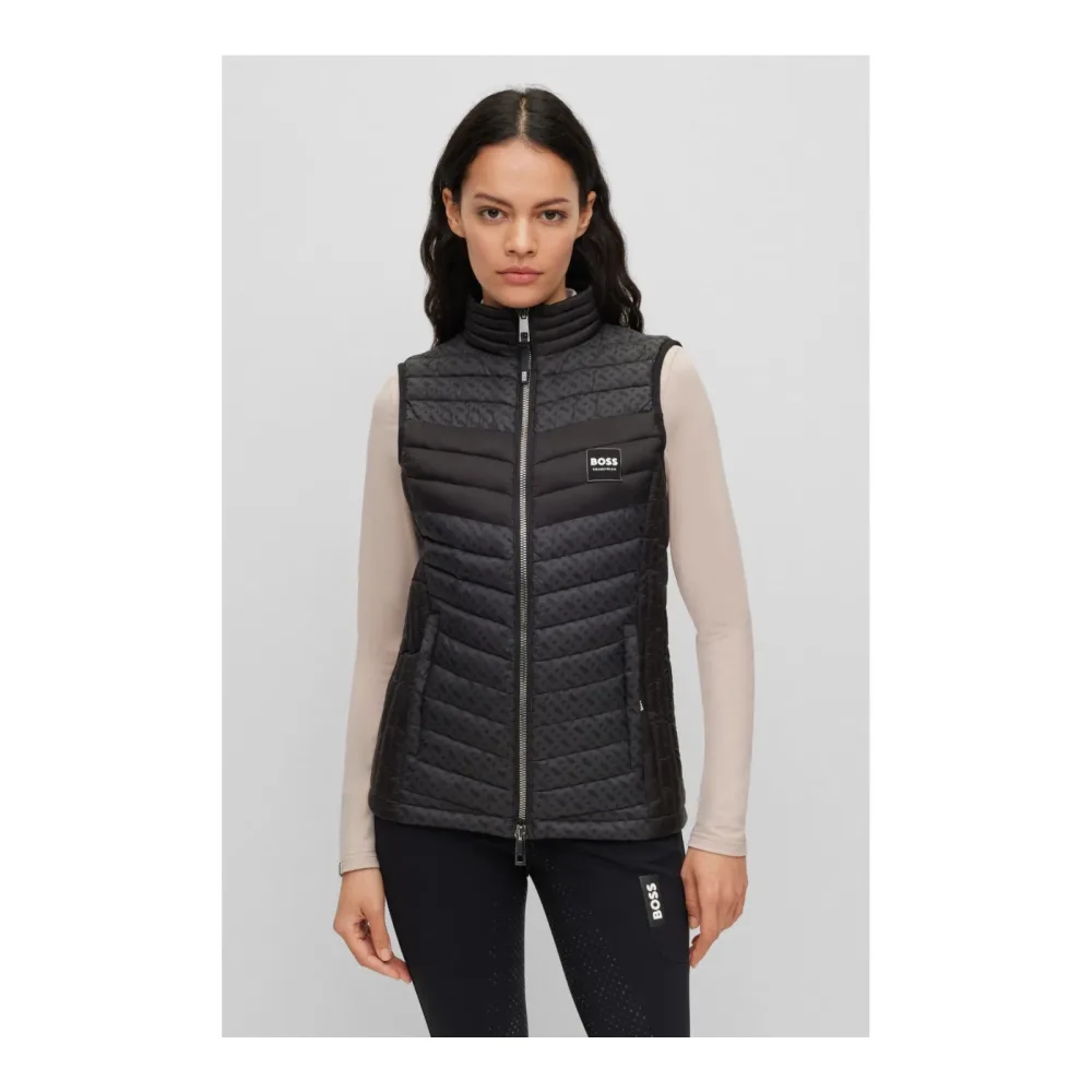 BOSS Equestrian Weste Bea Monogram Damen - Black -  Grösse Bekleidung Damen: M