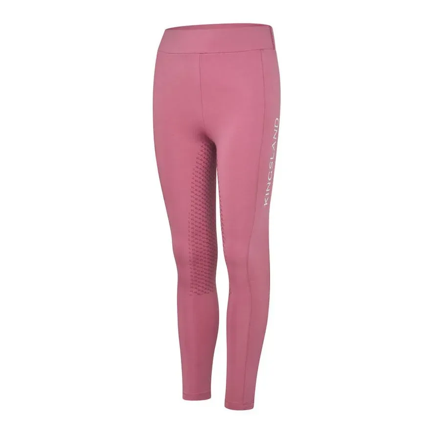 Kingsland Reitleggins KLLilo F-Tec 5 Vollgrip Junior - Heather Rose -  Grösse: 146