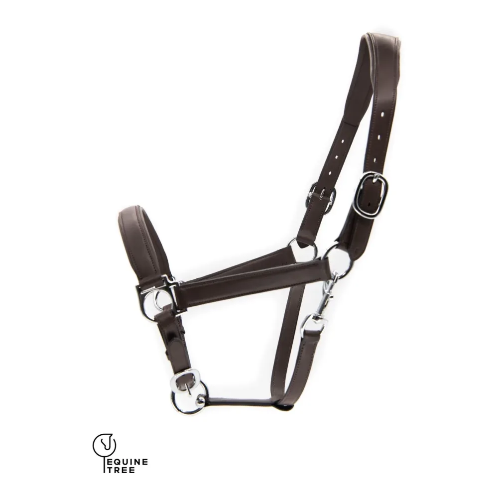 EquineTree Halfter Mela Anatomical - braun/silber Grösse: Full