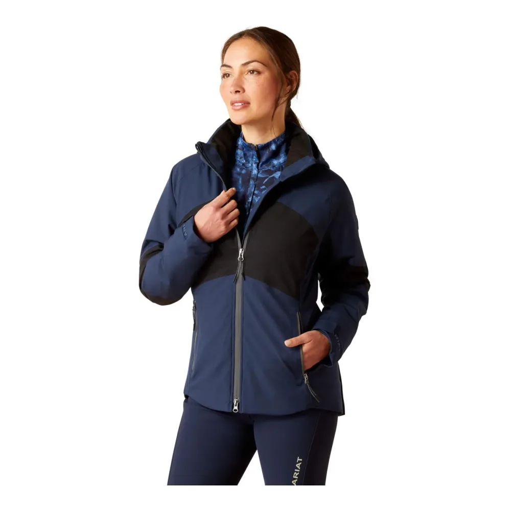Ariat Regenjacke Valor H2O Damen - Navy Colorblock -  Grösse Bekleidung Damen: XS