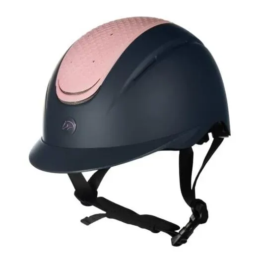 HKM Reithelm Sydney Kids - Dunkelblau/Rosa -  Farbe: Dunkelblau/Rosa, Reithelmgrössen: 52-54