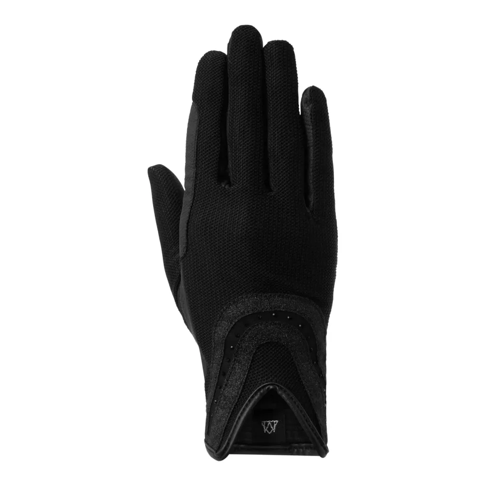Mountain Horse Reithandschuhe Jewel - Black -  Grösse Handschuhe: L