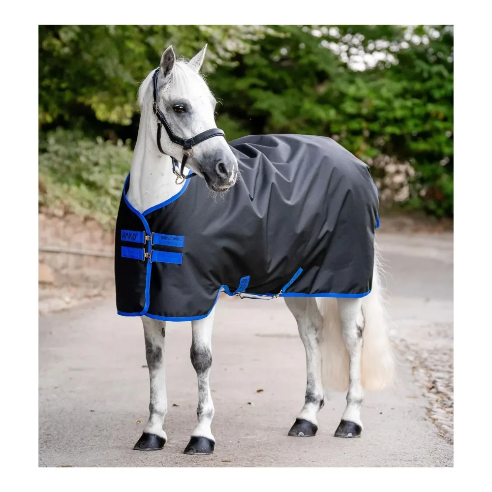 Horseware Weidedecke Ripstop Amigo 900 50g - Black/Classic Blue -  Grösse Pferdedecken: 130 cm, Farbe: Black/Classic Blue
