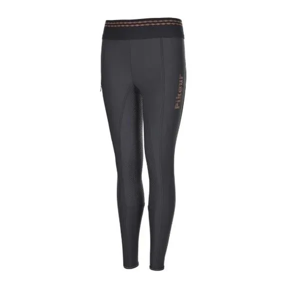Pikeur Reitleggings Ida Grip Athleisure Vollbesatz Kinder - dark shadow Farbe: Dark Shadow, Grösse Kinder: 170