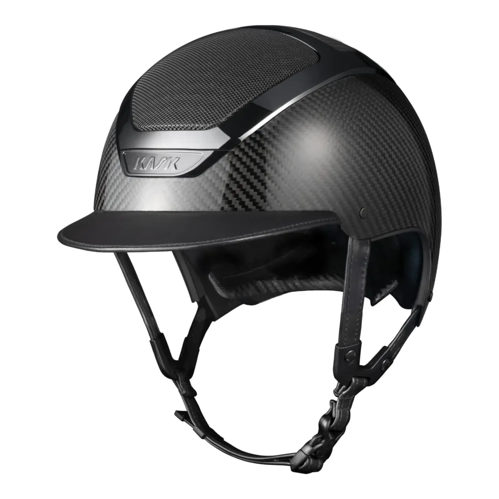 KASK Reithelm Dogma Carbon - Black Shine -  Reithelmgrössen: 56, Farbe: Black Shine