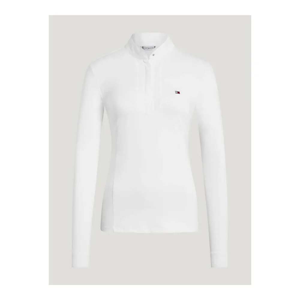 Tommy Hilfiger Equestrian Turniershirt Avon Langarm Damen - Optic White -  Grösse Bekleidung Damen: XL