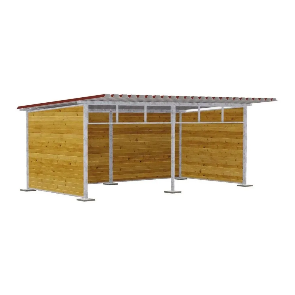 Growi Weidehütte – 7,0 x 3,5 m - Braun -