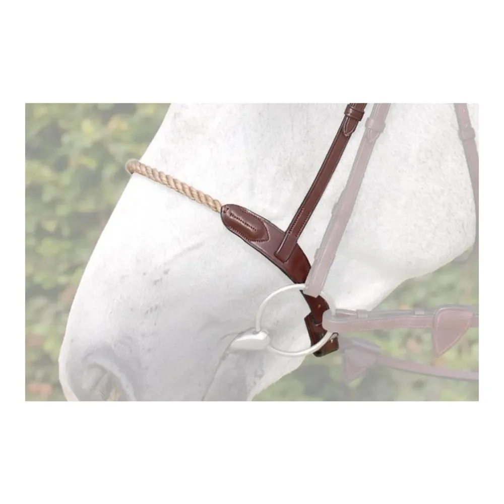 Dy'on Rope Reithalfter - braun Farbe: Braun, Grösse Zaum: Cob