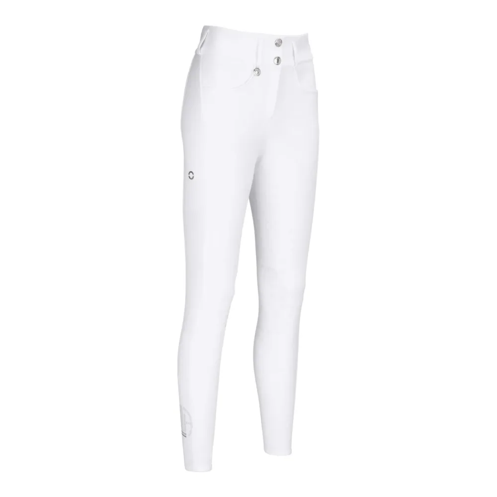 Pikeur Reithose Vollgrip Midwaist Damen - White -  Farbe: White, Grösse Bekleidung Damen: 42