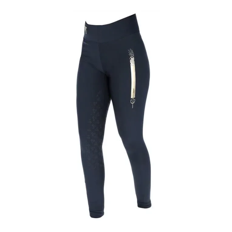 Covalliero Reitleggings Sporty Collection 2021 Damen - navy Grösse Bekleidung Damen: 42/44