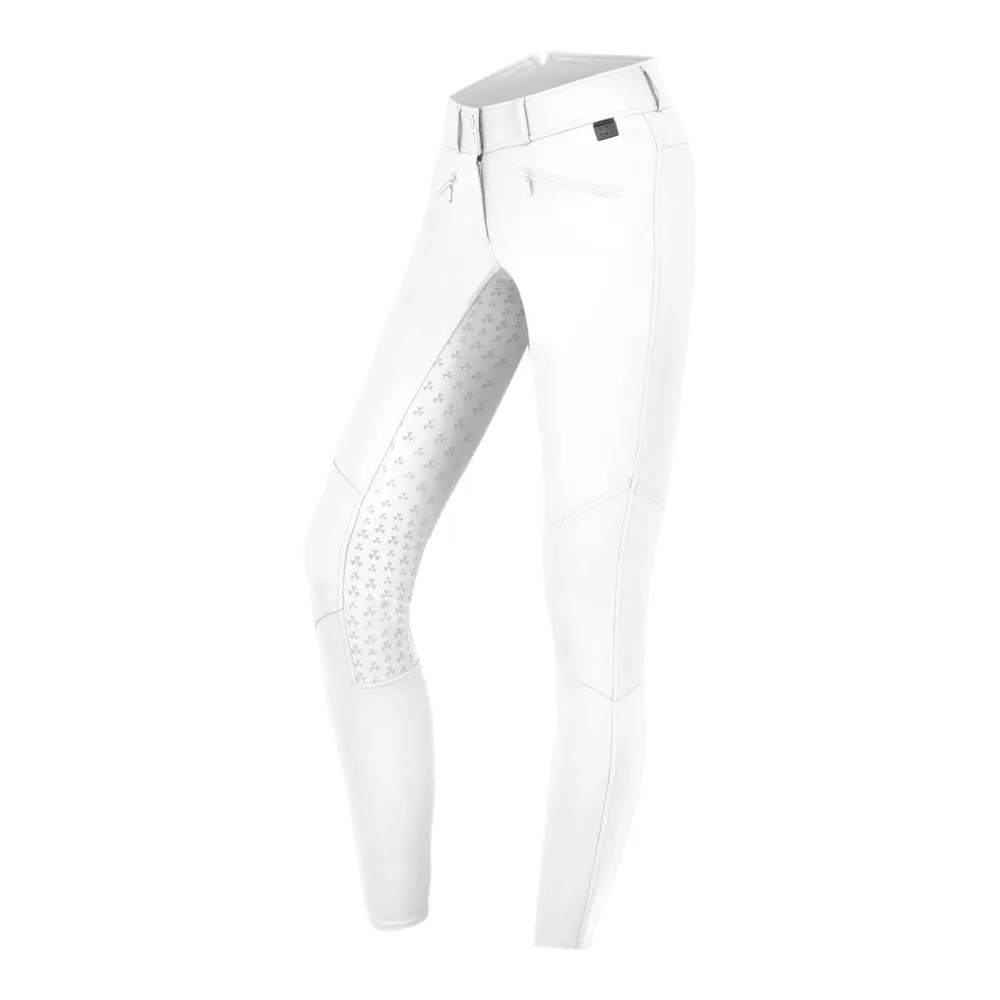 Elt Reithose Hella High Waist Silikon - Weiss -  Grösse Bekleidung Damen: 38