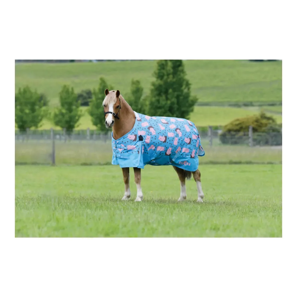 Weatherbeeta Weidedecke Pony 180g - Ferkel Print -  Grösse Pferdedecken: 65 cm