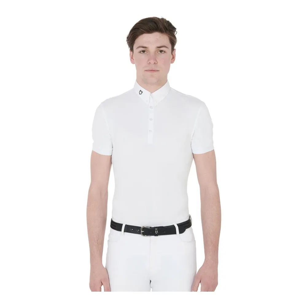 Equestro Turniershirt Hunt Polo Kurzarm Herren - Weiss -  Grösse: XXL
