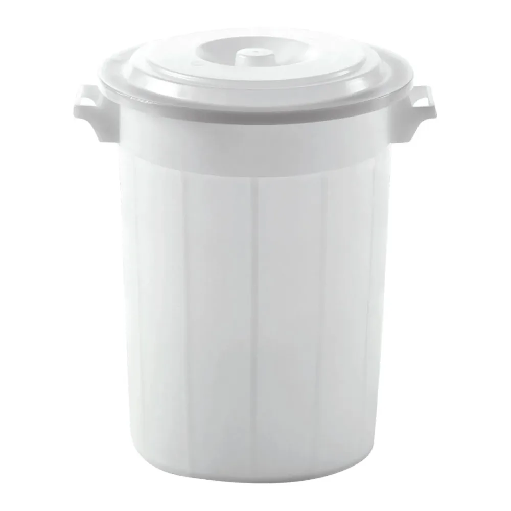 Kerbl Futtertonne mit Deckel - Weiss -