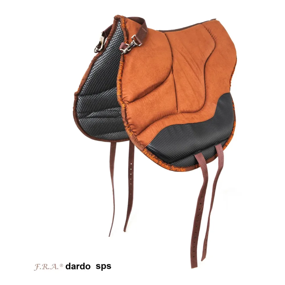 F.R.A Anatomisch geschnittenes Reitpad Dardo sps - Braun -  Farbe: Braun, Grösse Pferd: VB/WB