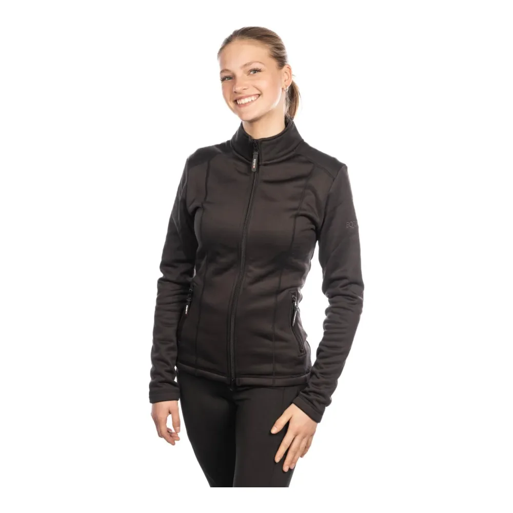EQUES Fleece Jacke NOX Damen - Schwarz -  Grösse Bekleidung Damen: L