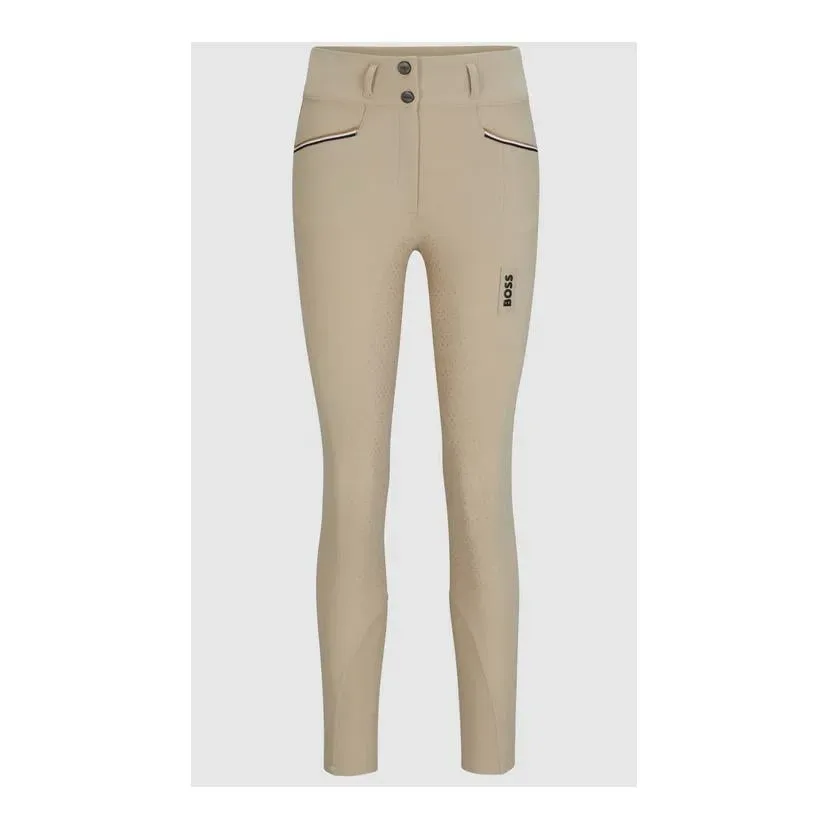 BOSS Equestrian Reithose Hailey Vollbesatz Damen - Beige -  Farbe: Beige, Grösse Bekleidung Damen: M