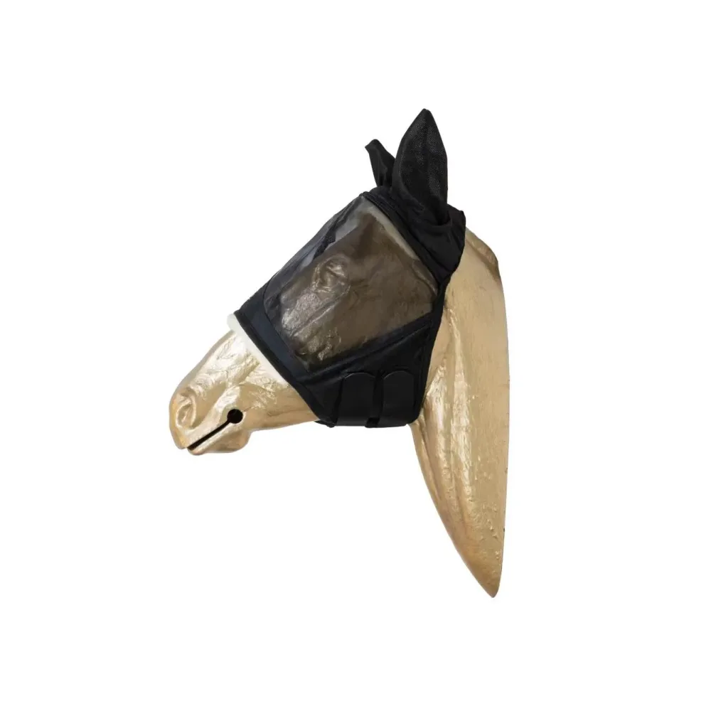 Kentucky Fliegenmaske skin friendly mit Ohren - Schwarz -  Grösse Pferd: Full, Farbe: Schwarz